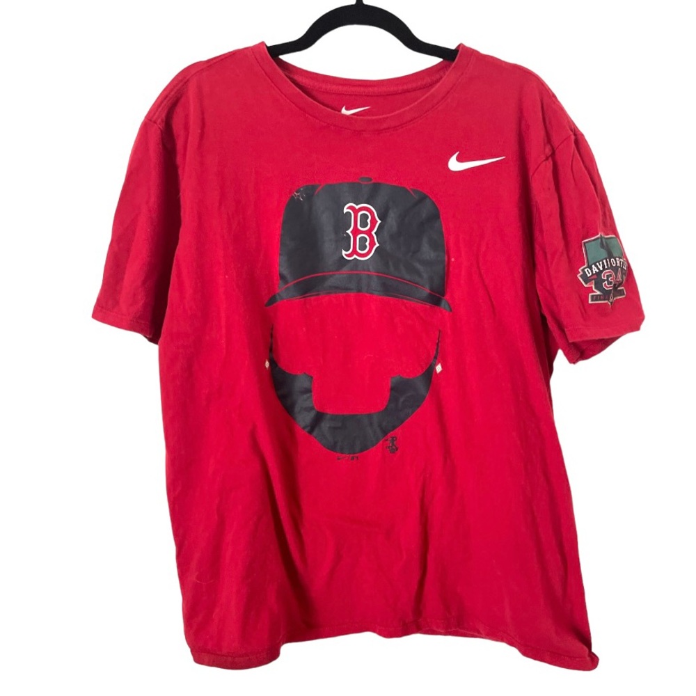 Nike Boston Red‎ Sox David Ortiz Big Papi T-Shirt Beard Playoffs final Season